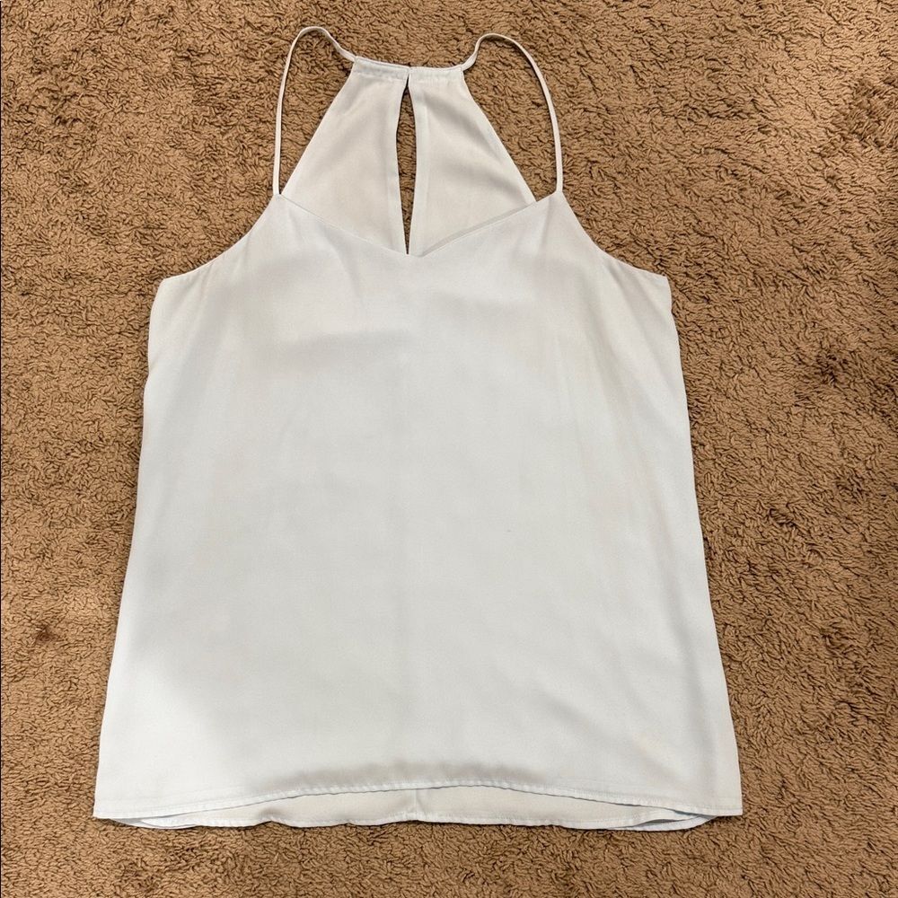 Elegant White Halter Top
